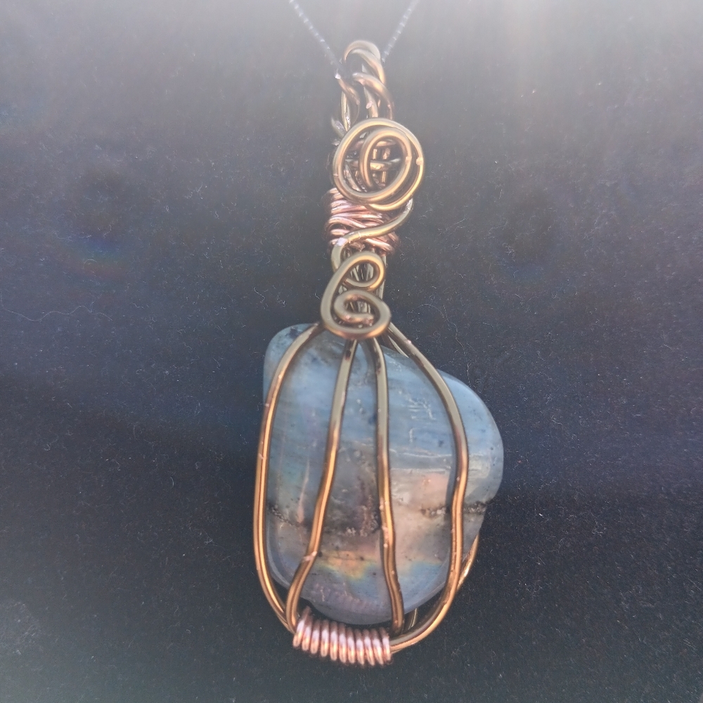 Laboadorite  Stone  Necklace - Picture 6 of 10